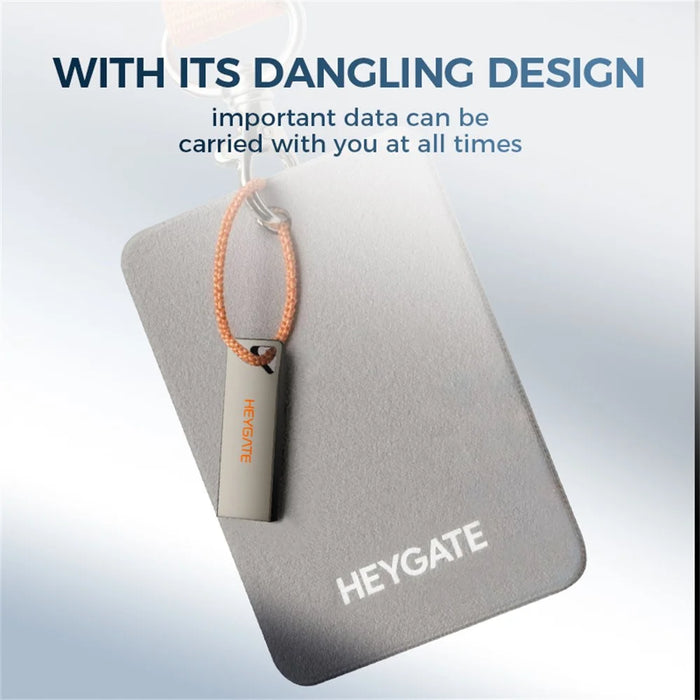 HEYGATE TU10 8GB USB Flash Drive Mini Pendrive Aluminum Alloy USB 2.0 Memory Stick Plug and Play - 4