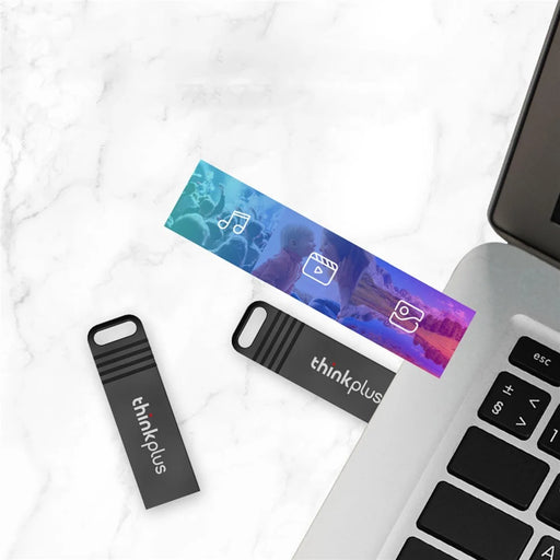 LENOVO Thinkplus MU221 64G USB2.0 Data Transfer U-Disk Memory Stick Zinc Alloy USB Flash Drive - 2