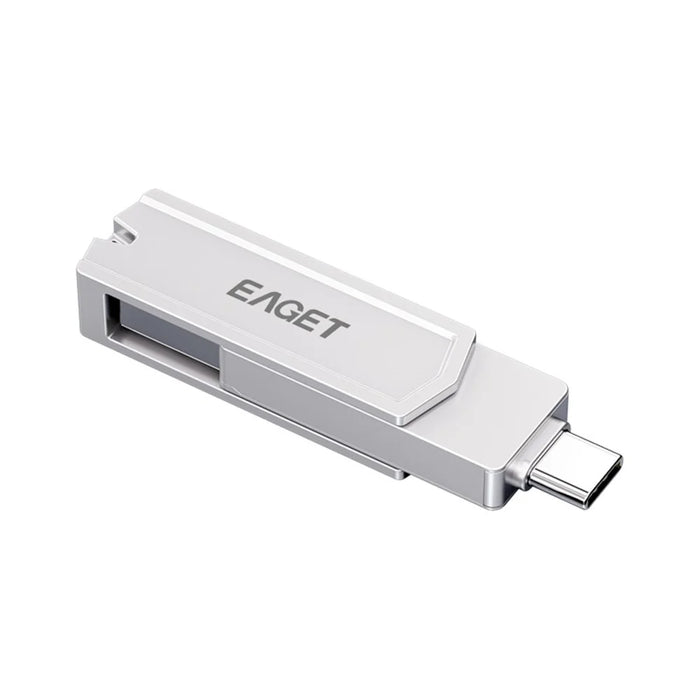EAGET CF22 32GB 360 Degrees Rotating Memory Stick 2-in-1 Type C+USB 3.0 Flash Drive for Type-C Phone Tablet Laptop - 6