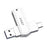 EAGET CF22 64GB Memory Stick 2-in-1 Type C+USB 3.0 Flash Drive for Type-C Phone Tablet Laptop - 1