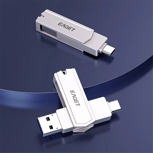EAGET CF22 64GB Memory Stick 2-in-1 Type C+USB 3.0 Flash Drive for Type-C Phone Tablet Laptop - 2