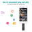 RICHWELL 512GB Large Capacity Thumb Drive Swivel Memory Stick Type C/Lightning/USB 3 in 1 USB 3.0 Flash Drive - Black - 5