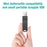 RICHWELL 128GB Type-C / iP / USB 3 in 1 Thumb Drive Swivel Memory Stick USB 3.0 Flash Drive - Black - 6