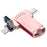 RICHWELL 16GB 3 in 1 External Storage Thumb Drive Type C/Lightning/USB Swivel Memory Stick USB 3.0 Flash Drive - Pink - 2