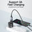 ESSAGER Micro USB Female to Type-C Male USB2.0 Data Transfer Charging OTG Adapter - Black - 3