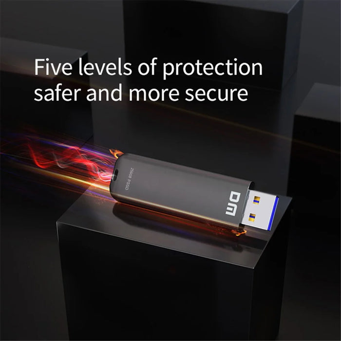 DM FS390 USB3.1 256GB Portable Solid State USB Flash Drive Zinc Alloy PC External Solid State U-disk - 4