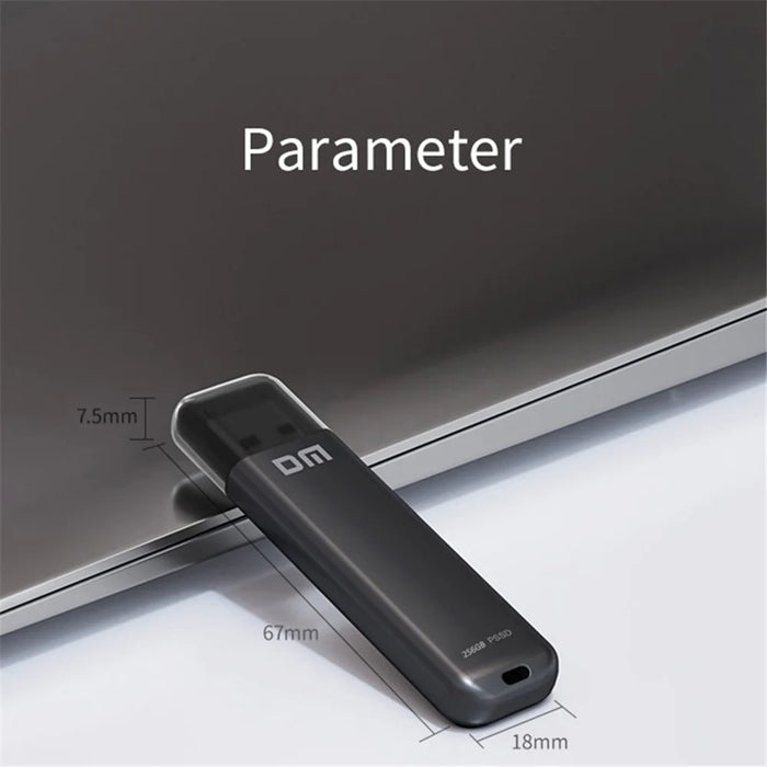 DM FS390 USB3.1 256GB Portable Solid State USB Flash Drive Zinc Alloy PC External Solid State U-disk - 6