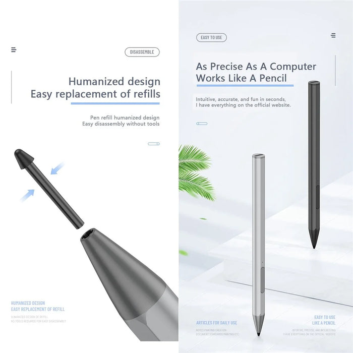 WR18 Micro USB Charging Port Laptop Stylus Pen Tilt Sensitivity 4096 Pressure Level Palm Rejection Capacitive Pen - 4
