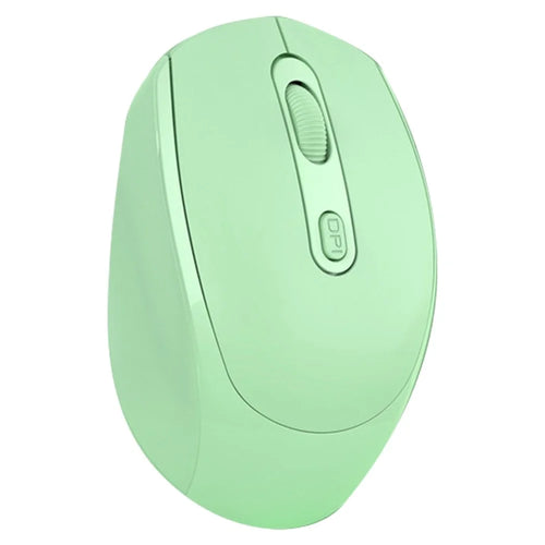 256 Bluetooth-compatible 2.4G USB Wireless Mouse Computer Laptop PC Rechargeable Home Game Ergonomic Noiseless Mouse - Green - 1