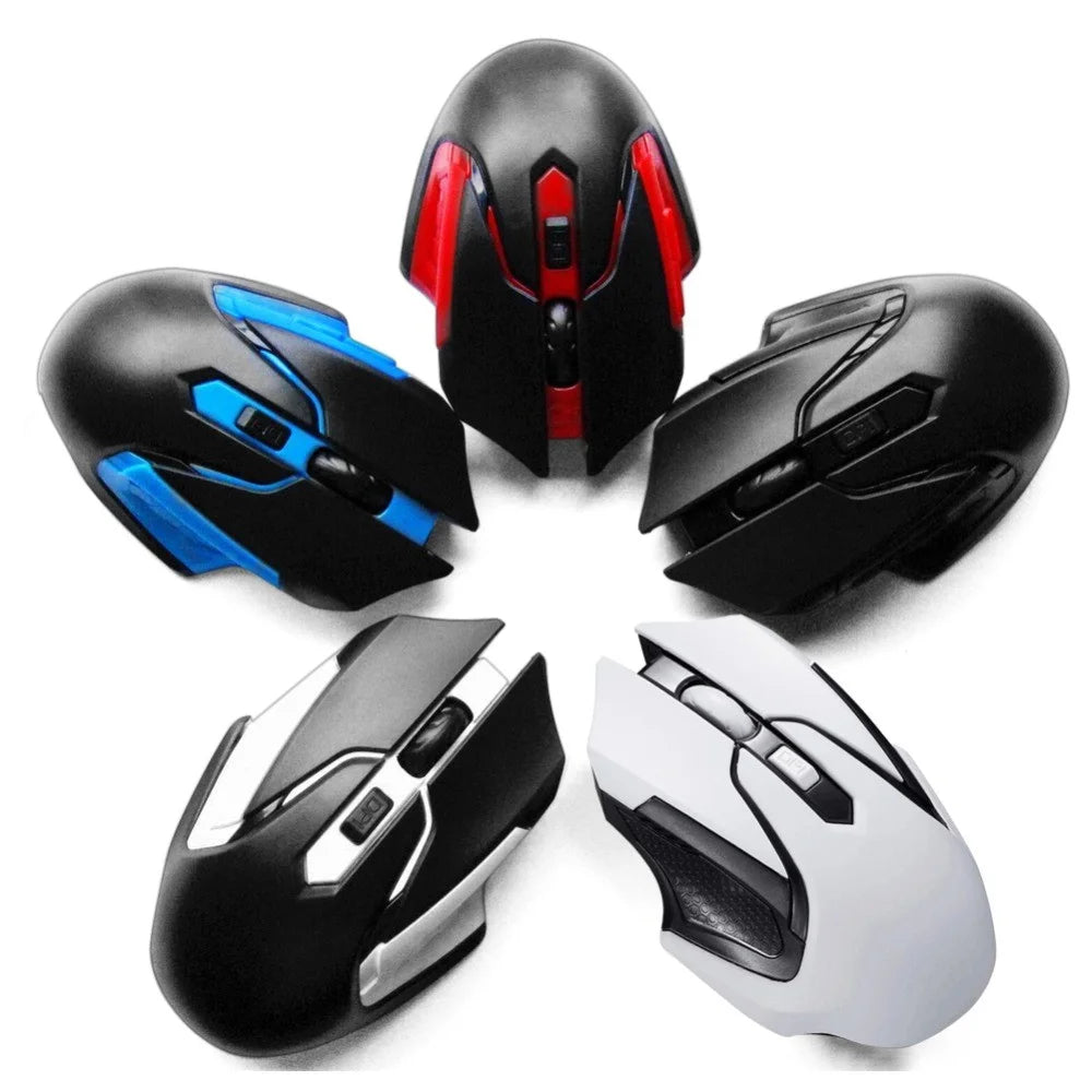 Q46 Wireless Gaming Mouse 1000DPI / 1200DPI / 1600DPI 3-Speed Adjustable Portable Mice Laptops Cordless Mouse for Home, Office - Black / Blue - 6