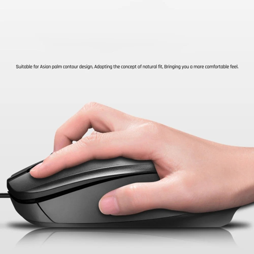 LIMEIDE 303 3D Non-Slip Roller Optical Mouse USB Wired Computer Laptop Working Gaming Mice - 4
