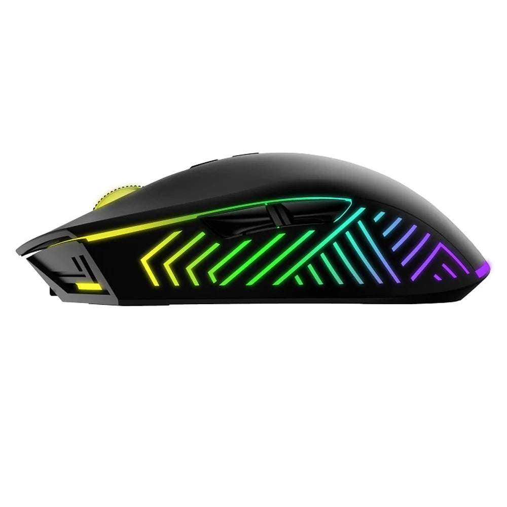 BAJEAL G2 RGB Wired Gaming Mouse Ultralight Ergonomic Computer Mice Supports 6400 DPI, 4 Color Changing Speed Gears - 2