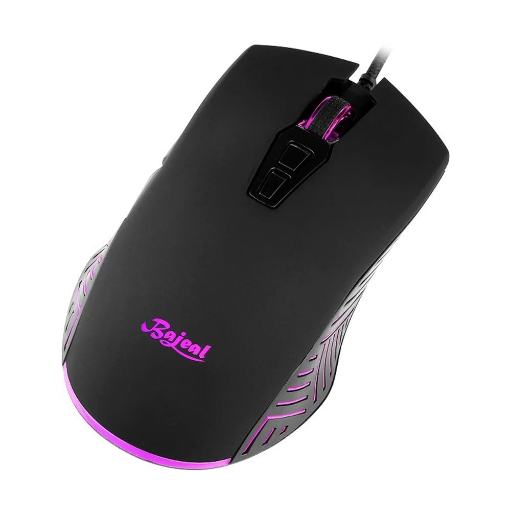 BAJEAL G2 RGB Wired Gaming Mouse Ultralight Ergonomic Computer Mice Supports 6400 DPI, 4 Color Changing Speed Gears - 4