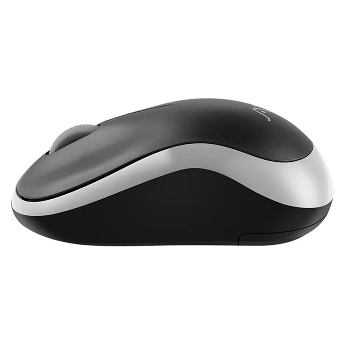 AONQ M186 2.4G Wireless Mouse Computer Silent Mice Ergonomic Mini Mouse USB Optical Mice for PC Laptop - Black  /  Grey - 6
