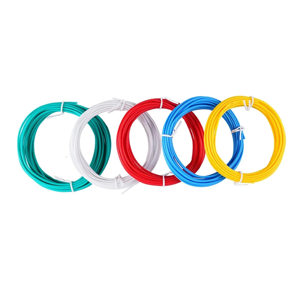 5 Rolls Various Color 5m 1.75mm Diameter Kids 3D Printing Materials Low Temperature 3D Printing Pen PCL Filament - Random Color - 1