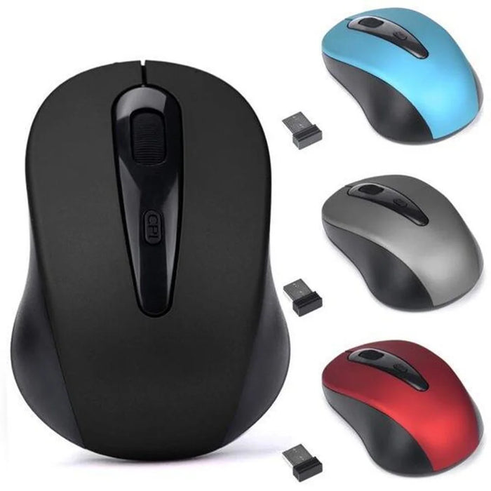 2.4G Wireless Mouse Mute Home Office Computer Laptop Mice with 3 Adjustable DPI - Black - 4