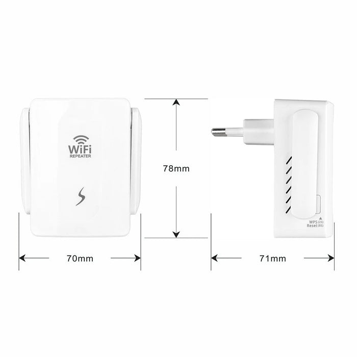 WD-R612U 300Mbps Repeater with Integrated Antenna WiFi Signal Extender Wireless Network Router Amplifier - US Plug - 2
