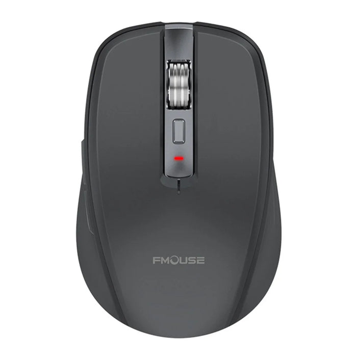 FMOUSE M303 Wireless Bluetooth-compatible Mouse Dual Mode (Bluetooth-compatible 5.1 + USB) 2.4GHz Bluetooth-compatible Wireless Mouse Rechargeable Silent Computer Gaming Mice with RGB Lights - Black - 2