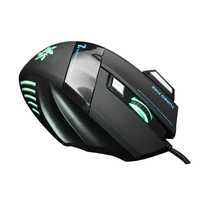 USB Cable Lighting E-Sports Gaming Mouse Colorful LED Light Ergonomic Laptop Computer 7-Key Wired Mouse - 3