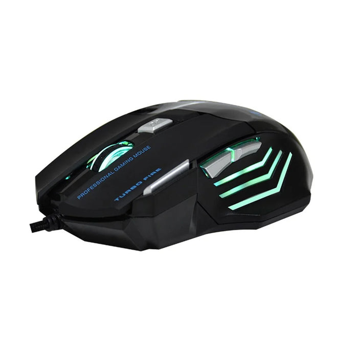 USB Cable Lighting E-Sports Gaming Mouse Colorful LED Light Ergonomic Laptop Computer 7-Key Wired Mouse - 4