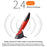 2.4G Wireless Mouse Creative Vertical Pen Mouse 1600 DPI Optical Ergonomic Mice for PC Laptop Notebook (No Battery) - Red - 3