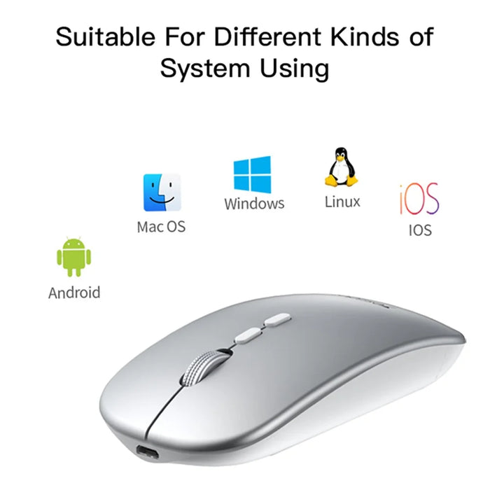 YESIDO KB15 Rechargeable 2.4G Wireless Photoelectric Mouse Frosted Quiet Computer Laptop Mice - 4