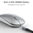 YESIDO KB15 Rechargeable 2.4G Wireless Photoelectric Mouse Frosted Quiet Computer Laptop Mice - 6