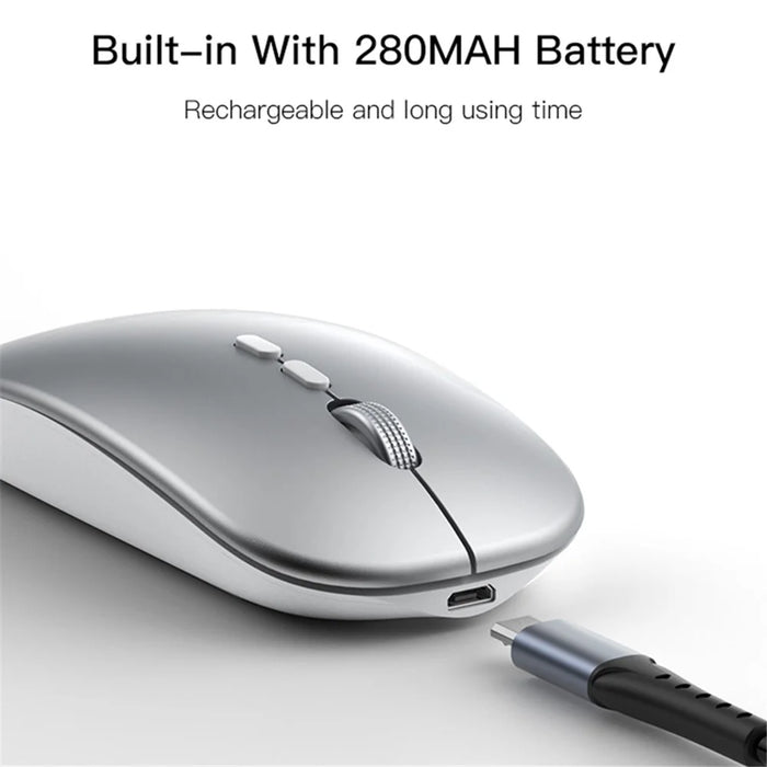 YESIDO KB15 Rechargeable 2.4G Wireless Photoelectric Mouse Frosted Quiet Computer Laptop Mice - 6