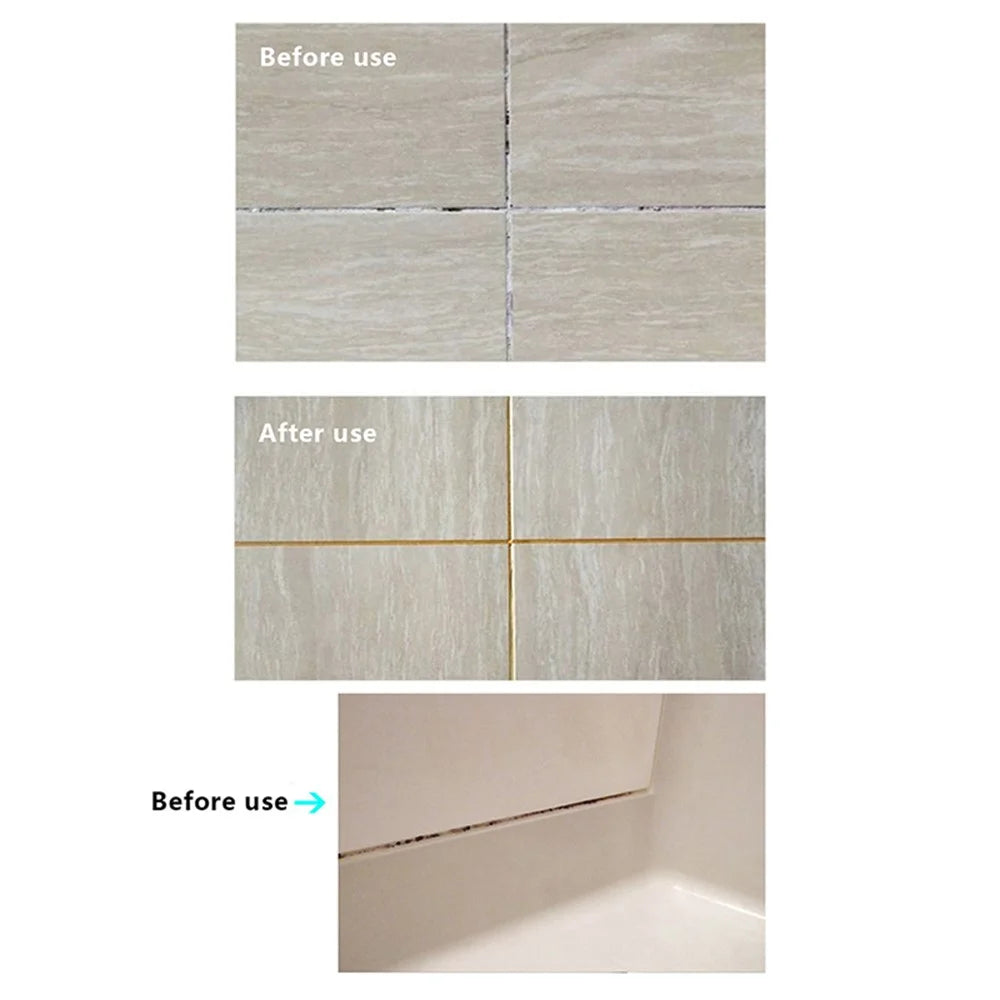 TIANYI Tile Marker Grout Pen Wall Seam Pen for Tiles Floor Bathroom Decontamination Seam Repair Tool - Black - 5