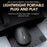 T-WOLF X2 Rechargeable 2.4G+Bluetooth-compatible Wireless Mouse Silent Mouse for Laptop Computer PC, Dual Mode - Black - 4