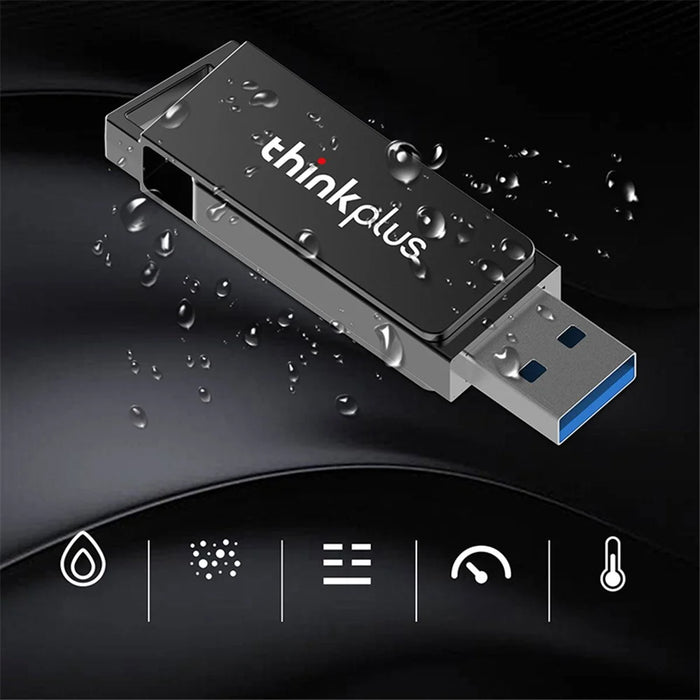 LENOVO THINKPLUS MU241 64G USB 3.0 Data Storage Thumb Stick High-speed Reading USB Flash Drive (Rotation Design) - 6