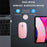2.4G / Bluetooth-compatible Dual Mode Wireless Mouse with Backlight, Quiet Portable Jiggler Mouse for Laptops, Tablets - Pink - 2