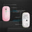 2.4G / Bluetooth-compatible Dual Mode Wireless Mouse with Backlight, Quiet Portable Jiggler Mouse for Laptops, Tablets - Pink - 7
