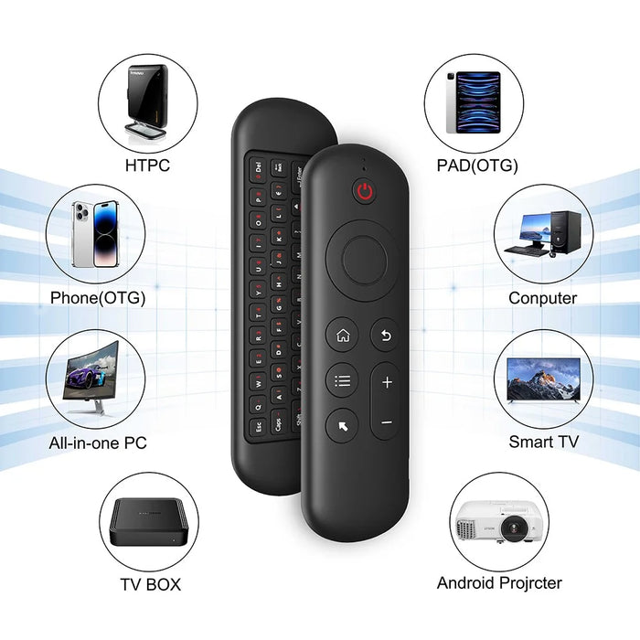 M5 2.4G+BT 5.2 Dual Mode Wireless Air Mouse Keyboard Fly Mouse Wireless Remote for Android TV Box / PC / Smart TV / Projector / HTPC - 4