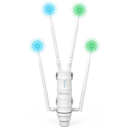 WAVLINK WS-WN572HP3-A Outdoor WiFi Extender AC1200 Dual Band Weatherproof Wireless Router with PoE, Giga Ports - EU Plug - 2