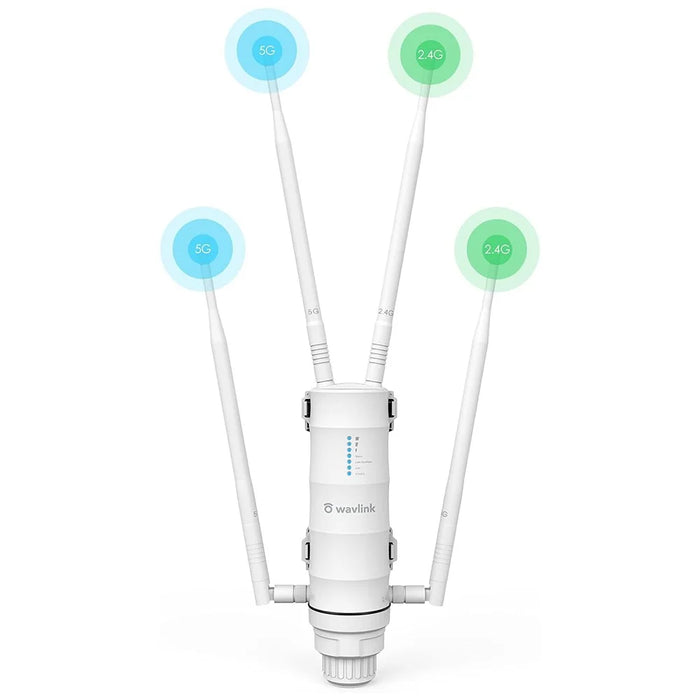 WAVLINK WS-WN572HP3-A Outdoor WiFi Extender AC1200 Dual Band Weatherproof Wireless Router with PoE, Giga Ports - EU Plug - 2