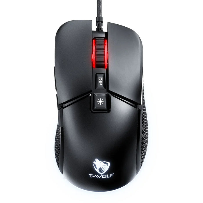 T-WOLF G590 Wired RGB Gaming Mouse 800-7200DPI Effortless E-Sports Mice - 2