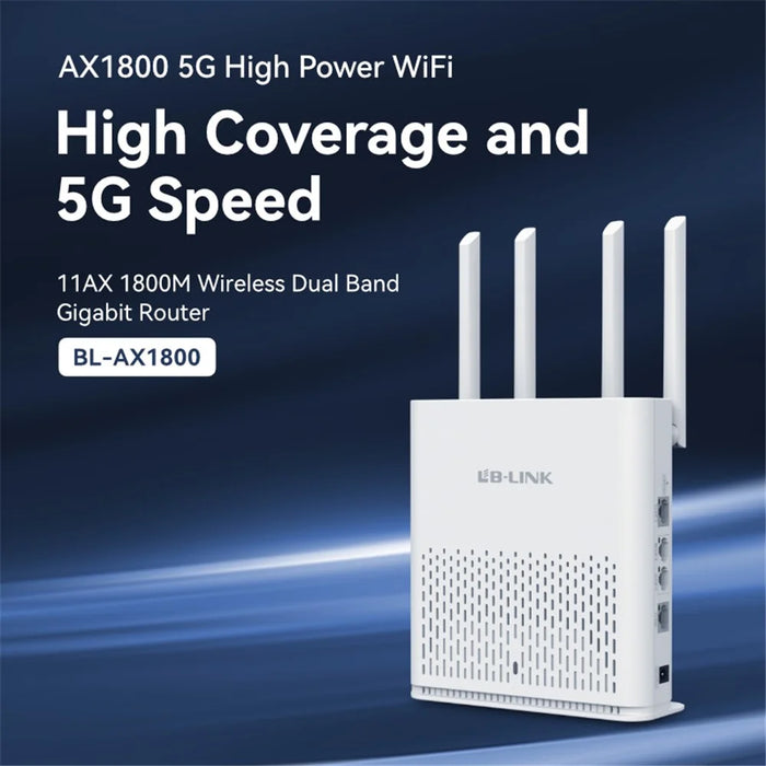 LB-LINK AX1800 WiFi6 Gigabit Dual Band Wireless Router Broadband WiFi Extender - 2