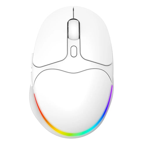 IBLANCOD BL112 Bluetooth-compatible + 2.4G Wireless Gaming Mouse 4000DPI RGB Light Computer Laptop Mice - White - 1