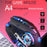 YINDIAO A4 2.4G Wireless Mouse 6 Keys 1600 DPI Mute Gaming Mouse with Lighting Effect - Black+Silver / Electroplating Frosted - 2