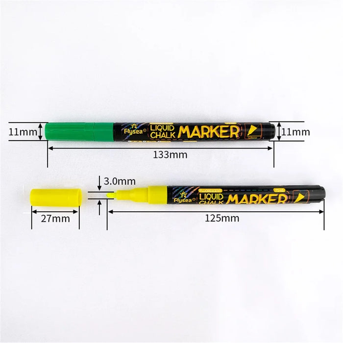 FLYSEA FS-63 1.0mm 8-color Highlighter Pens Scrapbooking Marker Pen Set - 6