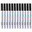 DELI S576 12Pcs / Pack Paint Pens for Artistic Drawing, DIY Crafting, Coloring, Note-Taking Marker Pen - Black - 1