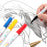 DELI S576 12Pcs / Pack Paint Pens for Artistic Drawing, DIY Crafting, Coloring, Note-Taking Marker Pen - Black - 6