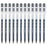 DELI A116 12Pcs Writing Neutral Pen Large Capacity Needle Pen 0.5mm Carbon Water Pen - Black - 1