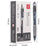 DELI S08 12Pcs Gel Pens Smooth Writing 0.5mm Bullet Tip Student Pen - Black - 6