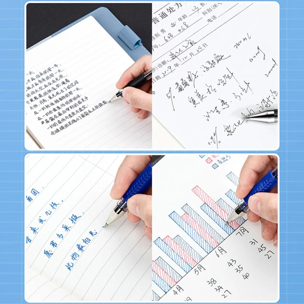 DELI 6600ES 12Pcs Gel Ink Pens Smooth Writing 0.5mm Office School Gel Pen - Black - 5