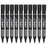 DELI 6881 10-Pack 1.8mm Oil-Based Marker Pens for Labeling, Logistics, and Large Writing - Black - 1
