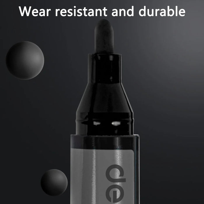 DELI 6881 10-Pack 1.8mm Oil-Based Marker Pens for Labeling, Logistics, and Large Writing - Black - 5