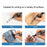 DELI 6881 10-Pack 1.8mm Oil-Based Marker Pens for Labeling, Logistics, and Large Writing - Black - 6