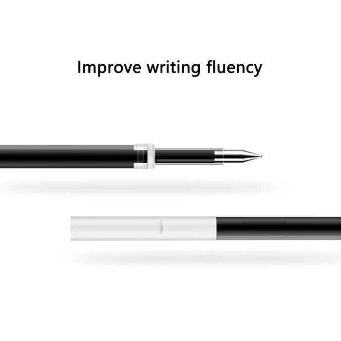 DELI S01 12Pcs Gel Pens Press Type Retractable Smooth Writing 0.5mm Gel Pen - Black - 3